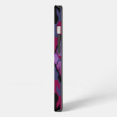 Schwarze Spacecrafts und Arrow Monogram iPhone Hülle (Linke Seite)