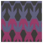 Schwarze Spacecrafts und Arrow Monogram Muster Stoff (Nahaufnahme)