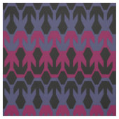 Schwarze Spacecrafts und Arrow Monogram Muster Stoff (Muster)
