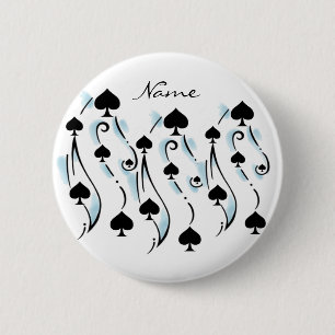Schwarze Spades Tattoo Style Thunder_Cove Button