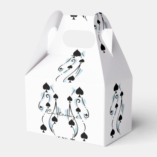 Schwarze Spades Tattoo Style Thunder_Cove Geschenkschachtel (Vorderseite)