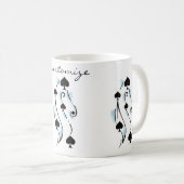 Schwarze Spades Tattoo Style Thunder_Cove Kaffeetasse (VorderseiteRechts)