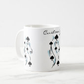 Schwarze Spades Tattoo Style Thunder_Cove Kaffeetasse (Vorderseite Links)