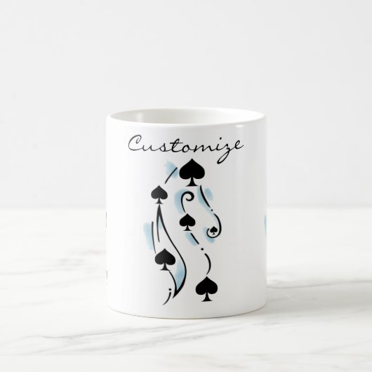 Schwarze Spades Tattoo Style Thunder_Cove Kaffeetasse (Mittel)