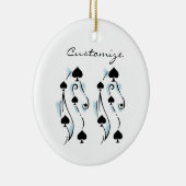 Schwarze Spades Tattoo Style Thunder_Cove Keramik Ornament (Rechts)