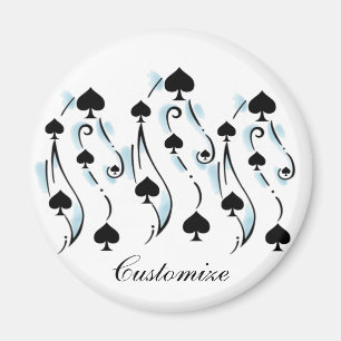 Schwarze Spades Tattoo Style Thunder_Cove Magnet