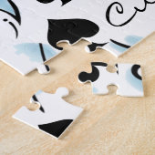 Schwarze Spades Tattoo Style Thunder_Cove Puzzle (Seite)