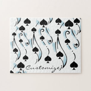 Schwarze Spades Tattoo Style Thunder_Cove Puzzle