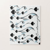 Schwarze Spades Tattoo Style Thunder_Cove Puzzle (Vertikal)