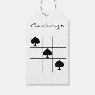 Schwarze Spades Tic Tac Toe Thunder_Cove Geschenkanhänger