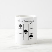 Schwarze Spades Tic Tac Toe Thunder_Cove Kaffeetasse (Mittel)