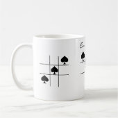 Schwarze Spades Tic Tac Toe Thunder_Cove Kaffeetasse (Links)