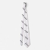 Schwarze Spades Tic Tac Toe Thunder_Cove Krawatte (Rückseite)
