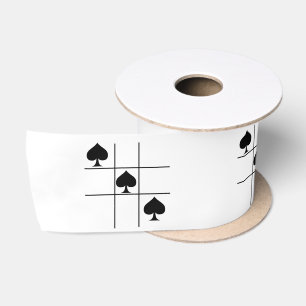 Schwarze Spades Tic Tac Toe Thunder_Cove Satinband