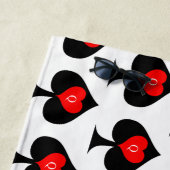 Schwarze Spades Tic Tac Toe Thunder_Cove Strandtuch (Beispiel)