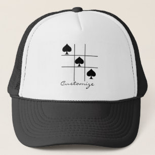 Schwarze Spades Tic Tac Toe Thunder_Cove Truckerkappe
