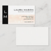 Schwarze Sparkassenkarte Visitenkarte (Vorne/Hinten)