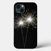 schwarze Sparkler Case-Mate iPhone Hülle (Rückseite)