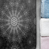 Schwarze Sparklorkunst Badematte