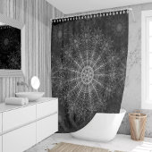 Schwarze Sparklorkunst Duschvorhang