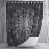 Schwarze Sparklorkunst Duschvorhang