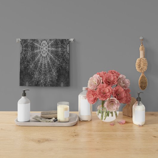 Schwarze Sparklorkunst Geschirrtuch