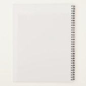 Schwarze Sphären Moderne Abstrakte Kunst Planer (Rückseite)