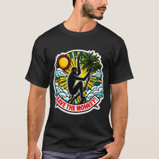 SCHWARZE SPIDER MONKEY RETT MIR T-Shirt