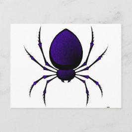 Schwarze Spider Postkarte