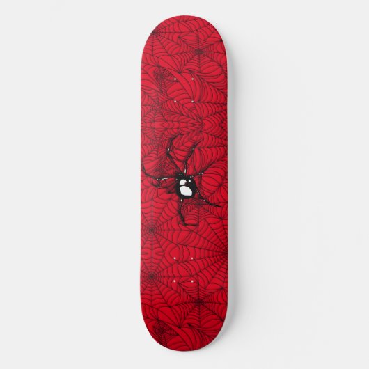 Schwarze Spider Skateboard (Vorderseite)