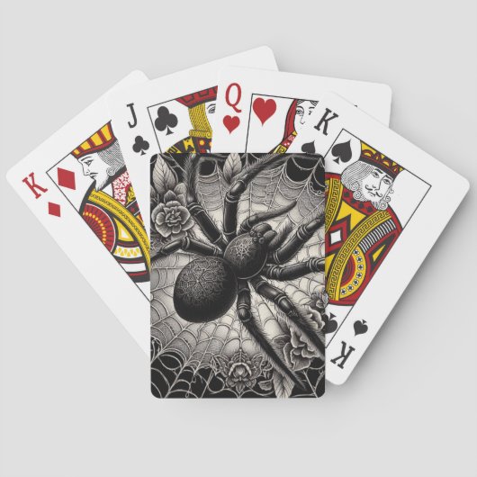 Schwarze Spiese Spielkarten (Rückseite)