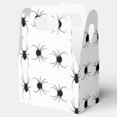 Schwarze Spinnen auf Weiß Geschenkschachtel (Geöffnet)