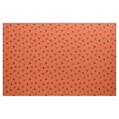 Schwarze Spinnen, Gemustert auf Orange Halloween Stoff (Fat Quarter (45,7 x 55,9 cm))