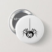 Schwarze Spinnen-niedliches Halloween-Geschenk Button (Vorne & Hinten)