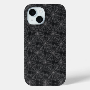 Schwarze Spinnennetze Halloween Grunge Case-Mate iPhone Hülle