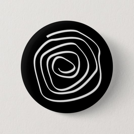 Schwarze Spirale Button (Vorderseite)