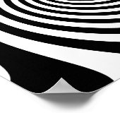 Schwarze Spirale Poster (Ecke)