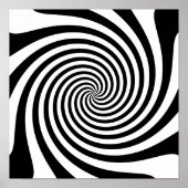 Schwarze Spirale Poster (Vorne)