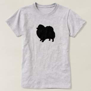 Schwarze Spitz-Silhouette T-Shirt