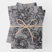 Schwarze Spitze 1 Geschenkpapier Set (Beispiel)