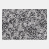 Schwarze Spitze 1 Geschenkpapier Set (Vorderseite 3)