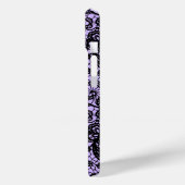 Schwarze Spitze auf Lila Case-Mate iPhone Hülle (Rückseite / Links)