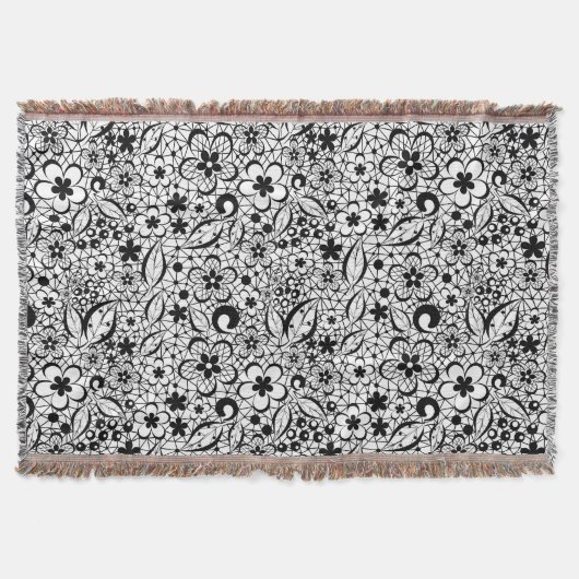 Schwarze Spitze Decke (Vorderseite)