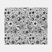 Schwarze Spitze Fleecedecke (Vorderseite (Horizontal))