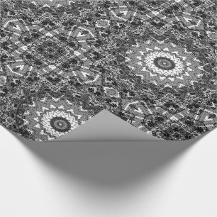 Schwarze Spitze Geschenkpapier