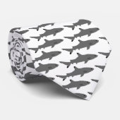 Schwarze Spitze-Haifisch-Krawatte Krawatte (Gerollt)
