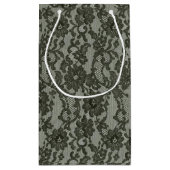 Schwarze Spitze Kleine Geschenktüte (Rückseite)