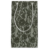 Schwarze Spitze Kleine Geschenktüte (Vorderseite)