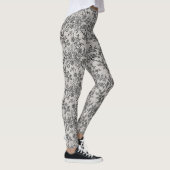 Schwarze Spitze Leggings (Rechts)