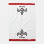 Schwarze Spitze-Lilie Handtuch (Vertikal)